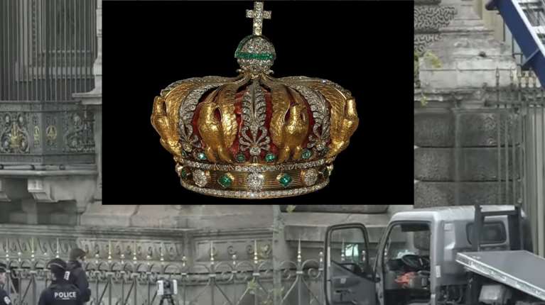 Θεαματική ληστεία στο Λούβρο: Βρέθηκε σπασμένο κοντά στο μουσείο το στέμμα της αυτοκράτειρας Ευγενίας - Τα πολύτιμα κοσμήματα