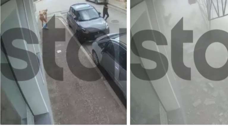 Λαύριο: Βίντεο ντοκουμέντο με τη στιγμή που καταρρέει το μπαλκόνι και μία γυναίκα σώζεται από θαύμα