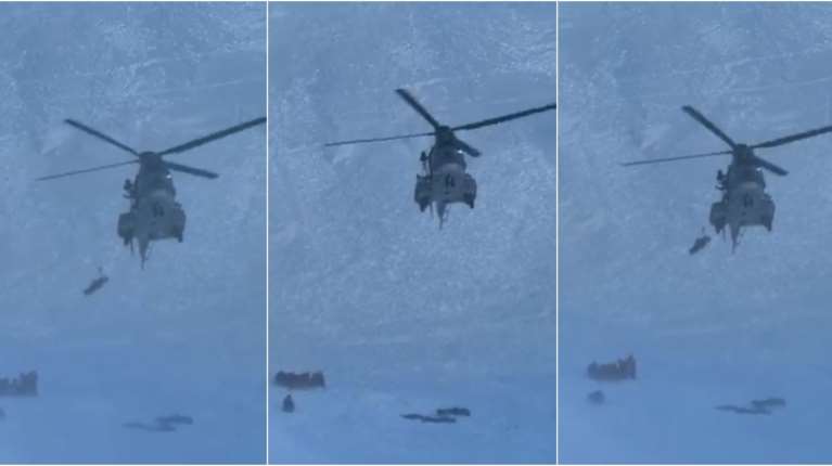 Βαρδούσια: Η στιγμή που ανασύρονται οι σοροί των άτυχων ορειβατών - Βρέθηκαν στο λάθος σημείο τη λάθος στιγμή [Βίντεο]