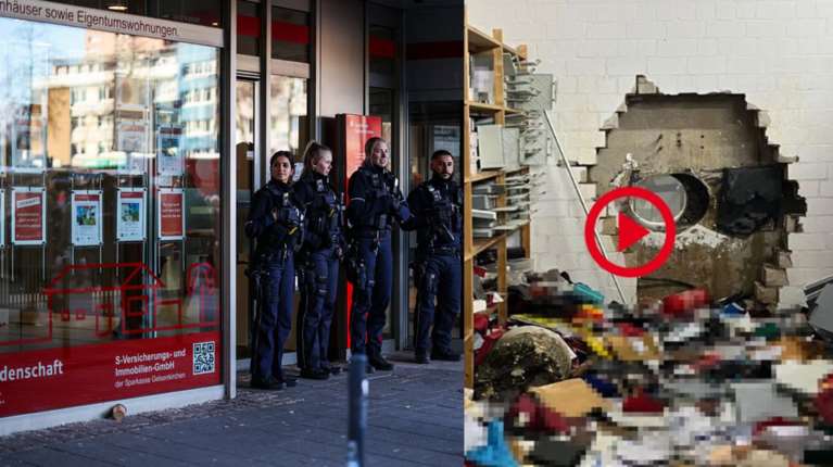 Ριφιφί σε τράπεζα στη Γερμανία: Τρύπησαν τον τοίχο και άδειασαν εκατοντάδες θυρίδες - Στα 30 εκατ. ευρώ η λεία [βίντεο]