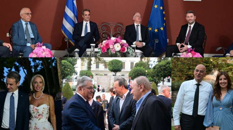 Προεδρικό Μέγαρο - Γιορτή για την Αποκατάσταση της Δημοκρατίας: Τα παγωμένα χαμόγελα, οι απουσίες και τα &quot;πηγαδάκια&quot;