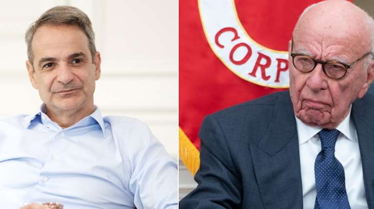 Κυριάκος Μητσοτάκης και Ρούπερτ Μέρντοχ δείπνησαν μαζί με τις συζύγους τους σε γνωστή ψαροταβέρνα στην Τήνο