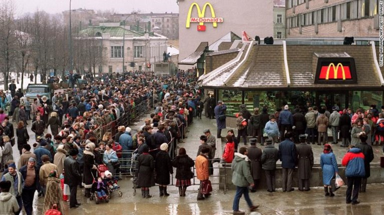 Ρωσία McDonald's 1990