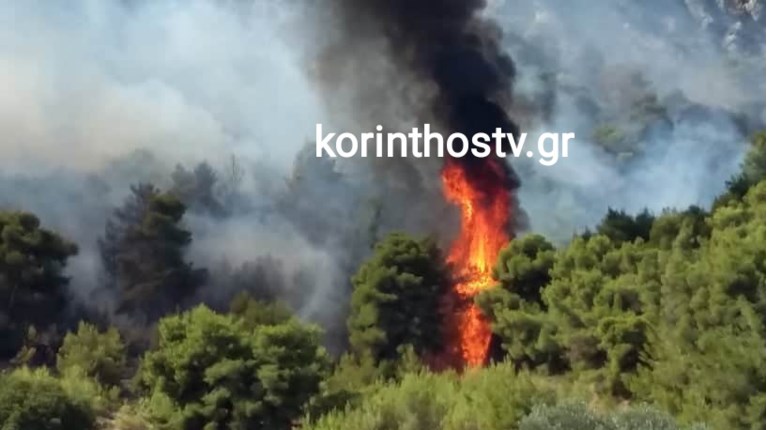 κορινθος φωτια