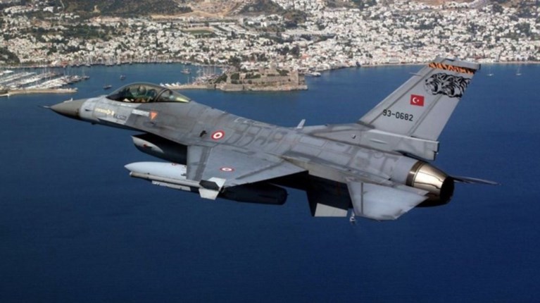 Υπερπτήση τουρκικού F-16 πάνω από το Φαρμακονήσι