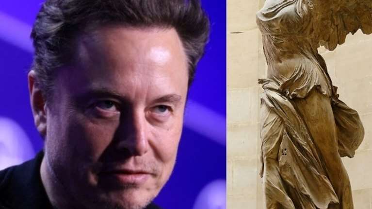 Ο Ίλον Μασκ θαμπώθηκε από το γλυπτό &quot;Νίκη της Σαμοθράκης&quot; - Με μία λέξη τα είπε όλα