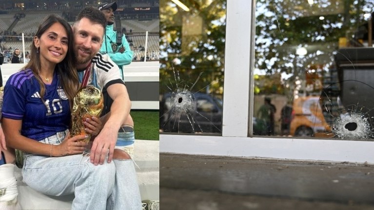 Πυροβολισμοι στο σούπερ μάρκετ της συζυγου Μεσι