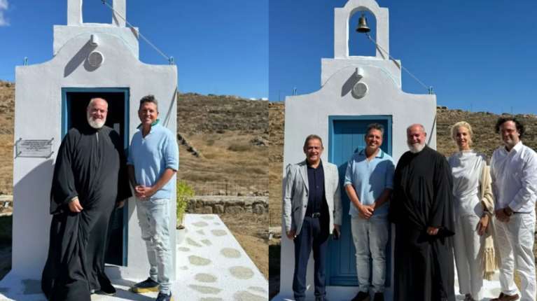 Γιάννης Πουλόπουλος: Έχτισε εκκλησάκι στη Μύκονο - Στη μνήμη του αδερφού του που σκοτώθηκε πριν 30 χρόνια [εικόνες - βίντεο]