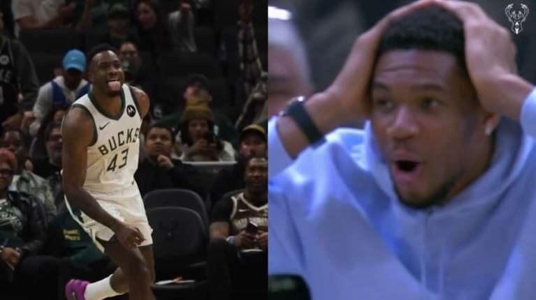 Ούτε ο Γιάννης δεν το πίστευε: Το εντυπωσιακό καλάθι του Θανάση Αντετοκούνμπο που ενθουσίασε τον αδερφό του [βίντεο]