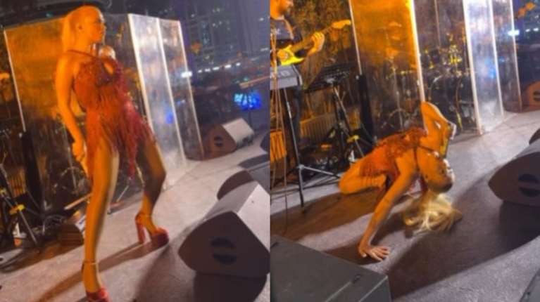 Η Κόνι Μεταξά... εκτέλεσε &quot;Τρύπες&quot; και &quot;Δεν χωράς πουθενά&quot; στο Ντουμπάι: &quot;Να μην το ακούσει ο Αγγελάκας αυτό&quot; [βίντεο]