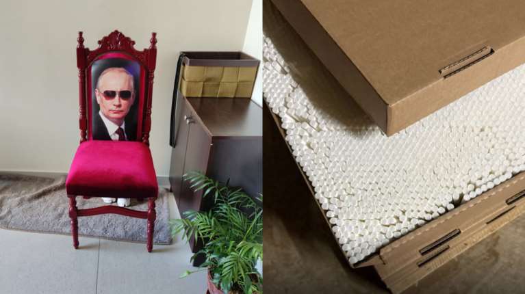 Λαθραία τσιγάρα: Αυτή είναι η καρέκλα "Πούτιν" του αρχηγού του κυκλώματος - "Πρόεδρος" ο αδερφός του