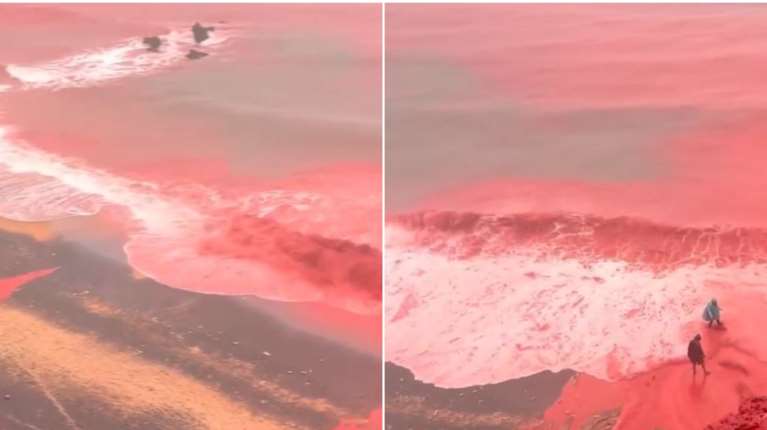 Απόκοσμες εικόνες στο Ιράν με παραλία να βάφεται κόκκινη – Η εξήγηση του Θοδωρή Κολυδά [βίντεο]