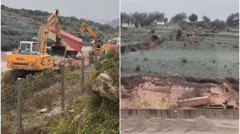 Κλειστή η Ιόνια Οδός στο τμήμα από Αμφιλοχία μέχρι Άρτα λόγω κατολίσθησης [βίντεο]