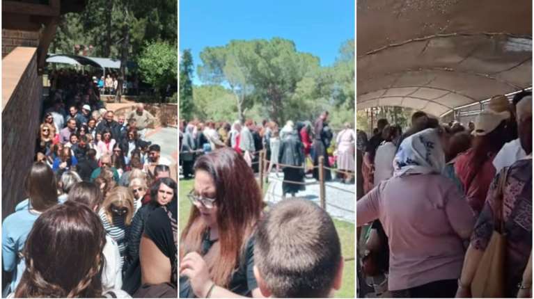 Άγιος Παΐσιος: Ατελείωτες ουρές από πιστούς στη Σουρωτή για να προσκυνήσουν τον τάφο του στη γιορτή του [εικόνες - βίντεο]