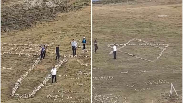 Ανήκουστο: Ισραηλινοί τουρίστες διέλυσαν ιστορικό πέτρινο σταυρό στην Ουαλία και έφτιαξαν το άστρο του Δαυίδ [βίντεο]