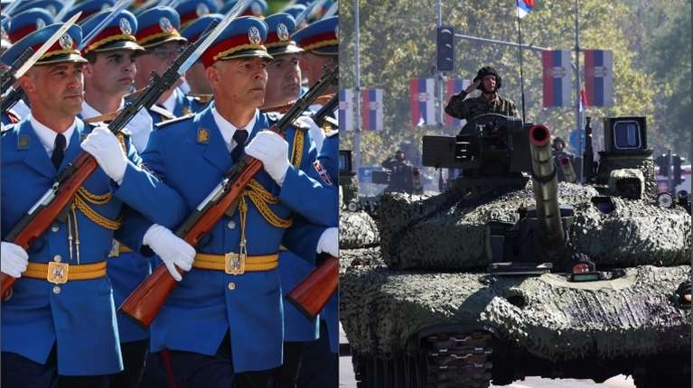 Επίδειξη ισχύος από το Βελιγράδι: Μεγάλη στρατιωτική παρέλαση στη Σερβία - Όπλα από Ρωσία, Κίνα και Ισραήλ - Πέταξαν και Rafale