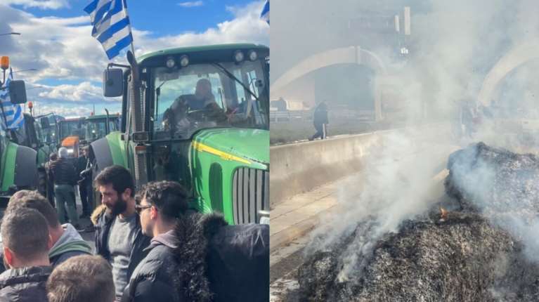 Σε εξέλιξη το αγροτικό lockdown: Κλειστή η Αθηνών - Λαμίας από το Κάστρο Βοιωτίας - Απέκλεισαν τις σήραγγες στα Τέμπη