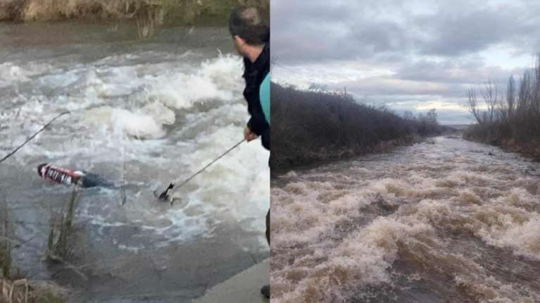Κοζάνη: Κυνηγοί έσωσαν νεαρό που παρασύρθηκε με τη μηχανή του από ορμητικά νερά στην Εορδαία [βίντεο]