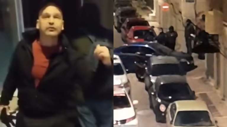 Ρουβίκωνας: Βίντεο από την προσαγωγή του Καλαϊτζίδη για την επίθεση σε λάθος εταιρεία - "Θα με πάρετε τέζα"