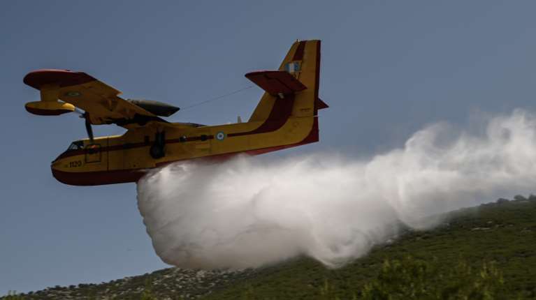 Πυρκαγιά στην Παραλία Ζαράκων στην Εύβοια - Επιχειρούν οκτώ εναέρια μέσα