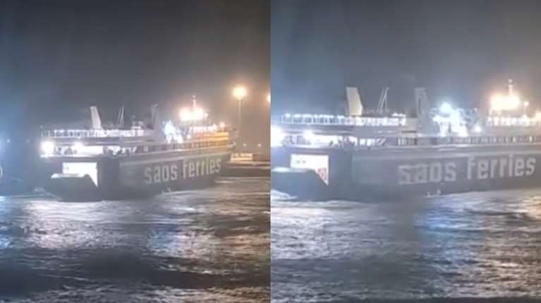 Ρόδος: Πλοίο έδωσε μάχη για να βγει από το λιμάνι λόγω της κακοκαιρίας [βίντεο]