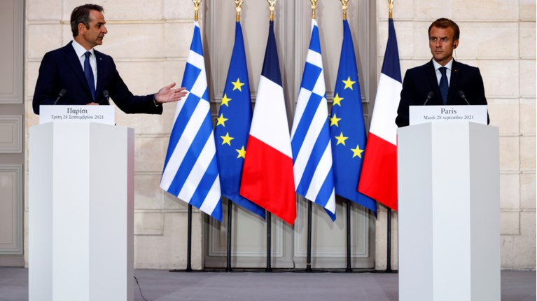 Μητσοτάκης Μακρόν φρεγάτες
