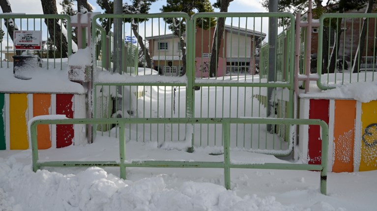 σχολειο χιονι