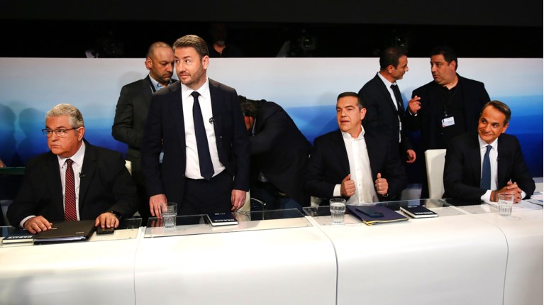 Ανδρουλάκης, Τσίπρας, Μητσοτάκης