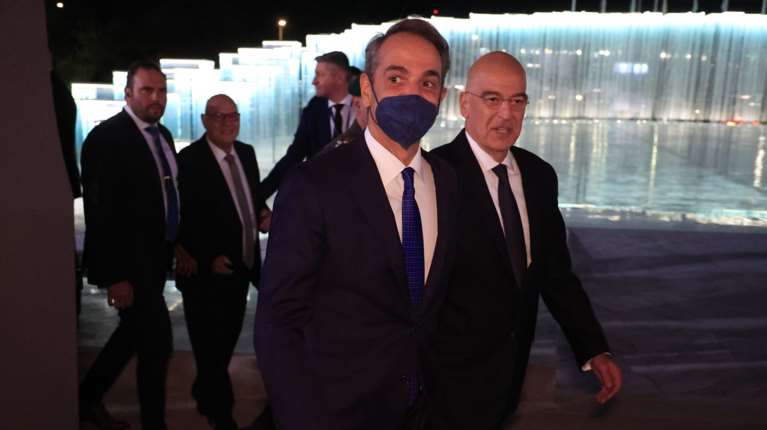 Κοινή εμφάνιση  Μητσοτάκη - Δένδια με στόχο να πέσουν οι τόνοι - Εικόνα ενότητας στο εντυπωσιακό νέο Πεντάγωνο