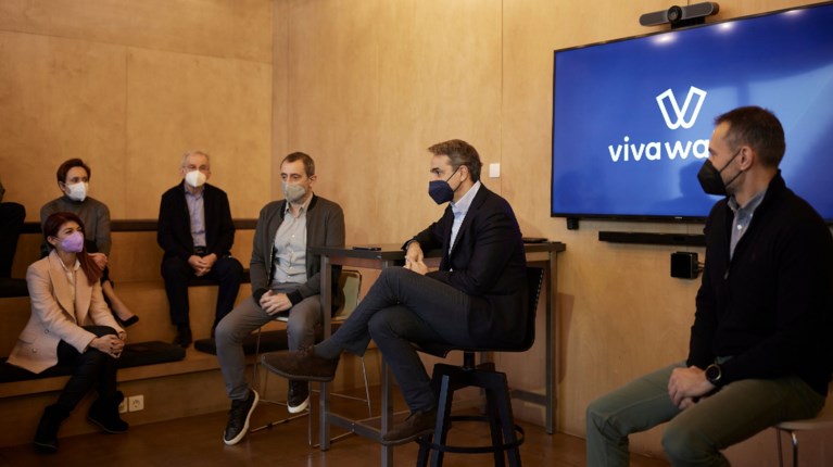 Μητσοτάκης στη Viva Wallet