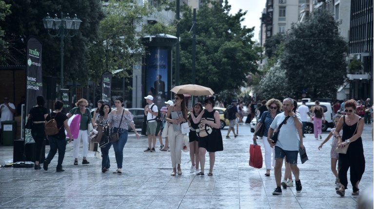 Αθήνα κέντρο με ζέστη