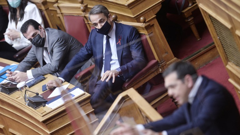 mitsotakis tsipras vouli