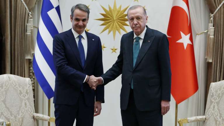 Άγκυρα: Ολοκληρώθηκε η συνάντηση Μητσοτάκη με Ερντογάν στο Προεδρικό Μέγαρο - Σε λίγο οι κοινές δηλώσεις