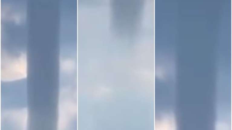 Χαλκιδική: Εντυπωσιακός υδροστρόβιλος καταγράφηκε στην Ουρανούπολη [βίντεο]