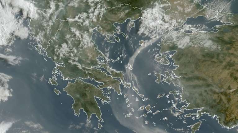 Ο καπνός από τη φωτιά στα Δαρδανέλια &quot;πνίγει&quot; σχεδόν όλο το Αιγαίο - Οι αναρτήσεις Κολυδά -  Λαγουβάρδου