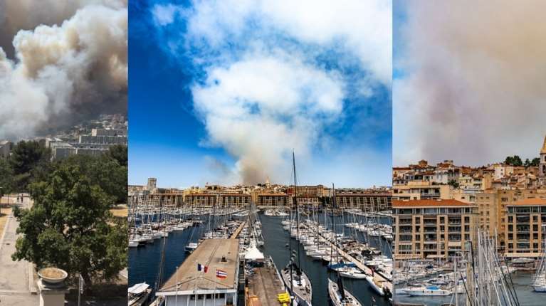 Μεγάλη φωτιά στη Μασσαλία: Οι φλόγες έφτασαν σε συνοικίες στα βόρεια της πόλης - Κλειστό το αεροδρόμιο, ακυρώθηκαν 14 πτήσεις