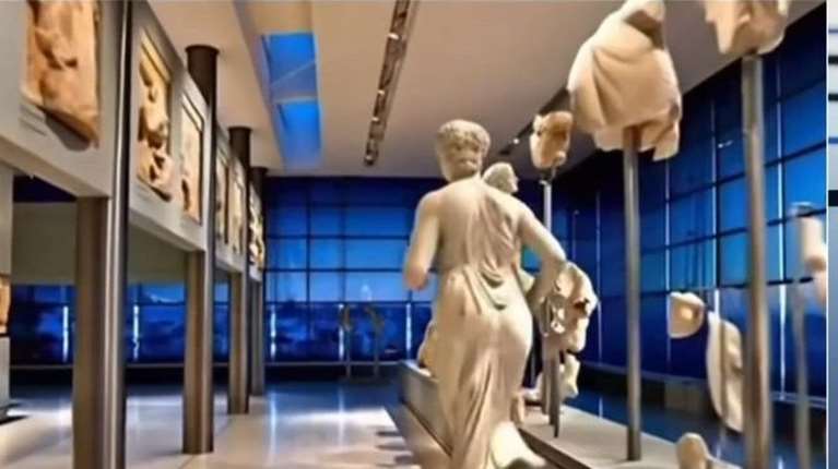 Καρυάτιδα &quot;δραπετεύει&quot; από το Βρετανικό Μουσείο και επιστρέφει στην Ακρόπολη – Το ΑΙ βίντεο που συγκινεί