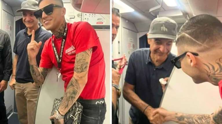 Απροσδόκητη συνάντηση Μητσοτάκη - Τρανού μέσα σε αεροπλάνο: Ταξίδεψαν στον ίδιο προορισμό [εικόνες]