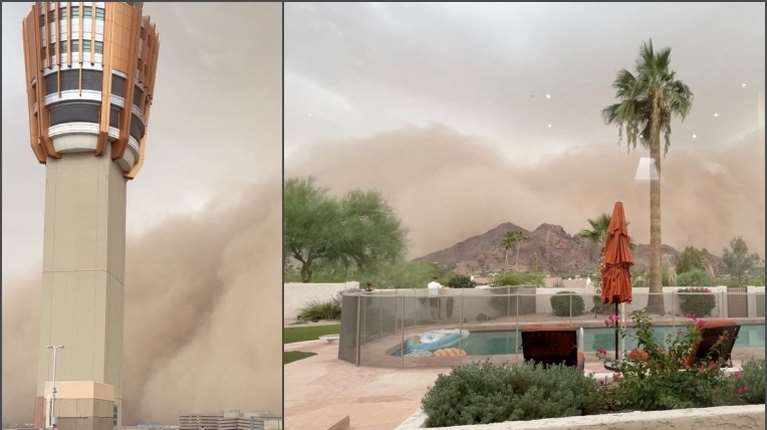 Τεράστιο σύννεφο σκόνης κατάπιε το Φοίνιξ της Αριζόνα: Το φαινόμενο "χαμπούμπ" οδήγησε σε μηδενική ορατότητα [βίντεο]