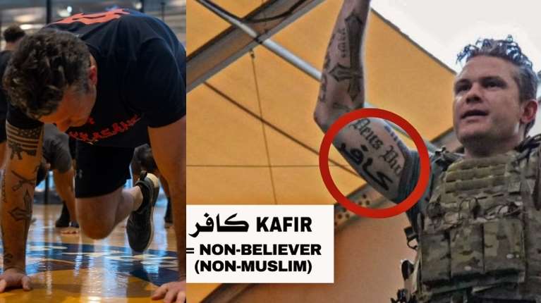 Σάλος με τατουάζ του υπουργού Άμυνας των ΗΠΑ: Tον κατηγορούν για ισλαμοφοβία, η προσβλητική λέξη που &quot;χτύπησε&quot; στα αραβικά