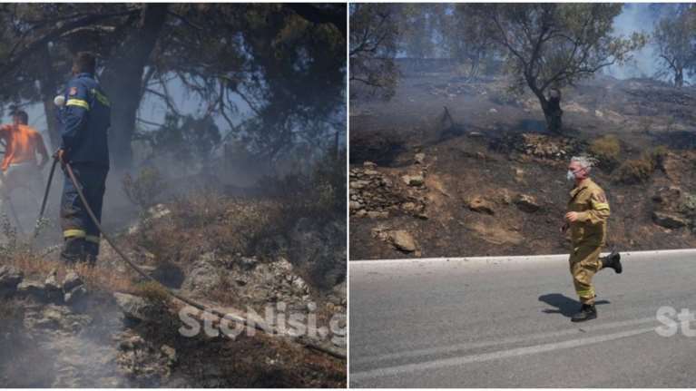 Φωτιά στη Λέσβο: Μήνυμα από το 112 – &quot;Παραμείνετε σε ετοιμότητα&quot; - Εκκενώθηκε  Δημοτικό Σχολείο