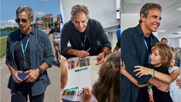 Σε Πολωνία και Ουκρανία ο Μπεν Στίλερ: Επισκέφθηκε πρόσφυγες του πολέμου - &quot;Έχασαν τα πάντα&quot; [Εικόνες]