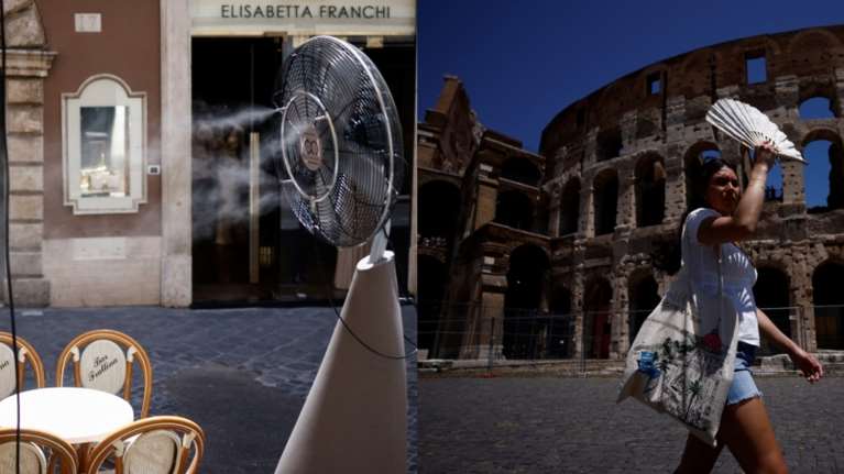 Κλιματική αλλαγή: Ο πλανήτης φλέγεται από τις ΗΠΑ μέχρι την Κίνα – 47 βαθμούς στη νότια Ιταλία –  Δίνουν παγωτά στα ζώα