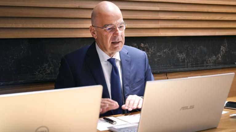 Δένδιας: 2 κράτη στα σύνορα του 1967 με την Ιερουσαλήμ πρωτεύουσα και των 2 - Οι εμπρηστικές δηλώσεις Ερντογάν δεν βοηθούν