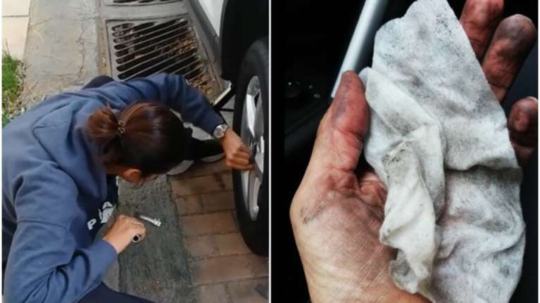 Νόνη Δούνια: H βουλευτής της ΝΔ καταρρίπτει τον... μύθο και αλλάζει μόνη της το λάστιχο του αυτοκινήτου της [βίντεο]