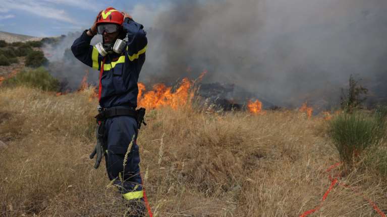 Άγιο Όρος: Σε ύφεση η φωτιά στον Αγ. Ανδρέα - Παραμένουν ισχυρές δυνάμεις της Πυροσβεστικής