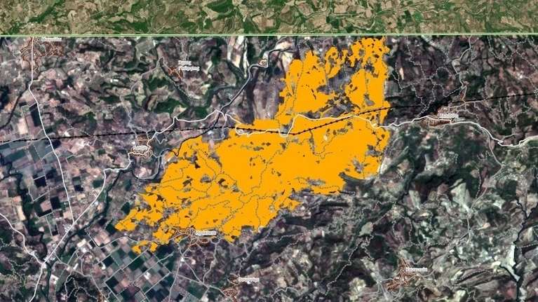 Πυρκαγιά στην Ηλεία: Κάηκαν 7.950 στρέμματα σύμφωνα με την υπηρεσία Copernicus