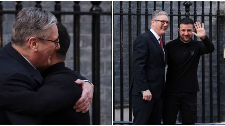 Συνάντηση Ζελένσκι-Στάρμερ στο Λονδίνο: Η θερμή αγκαλιά του Βρετανού πρωθυπουργού, μήνυμα σε ΗΠΑ και ολόκληρο τον κόσμο