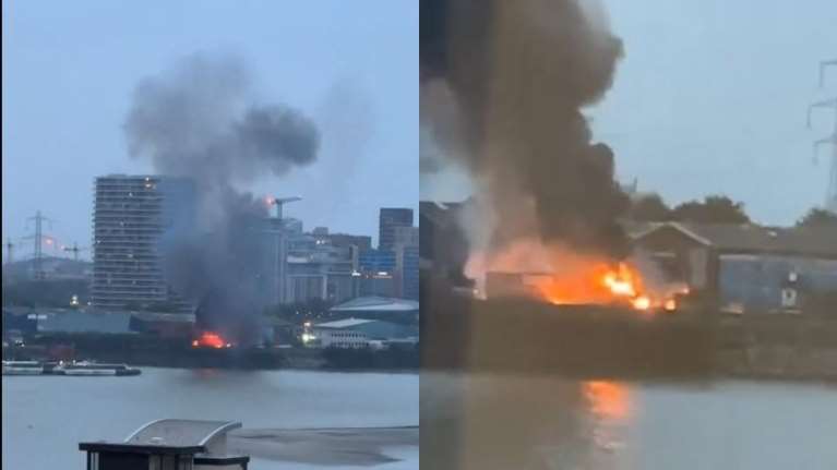 Λονδίνο: Φωτιά στο Isle of Dogs δίπλα στην O2 Arena- Μαρτυρίες για εκρήξεις [βίντεο]