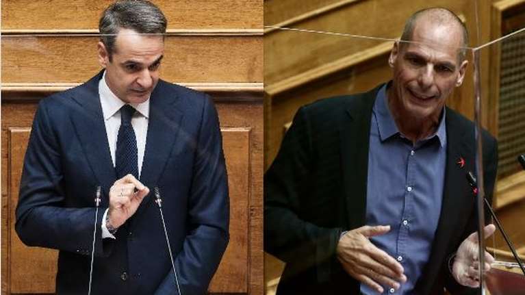 Βουλή: Η προσβλητική αναφορά Βαρουφάκη στον πρωθυπουργό και η &quot;τάπα&quot; Μητσοτάκη [Βίντεο]